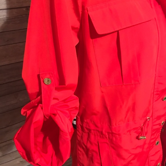 NEW Calvin Klein red hooded jacket size small - Picture 6 of 7